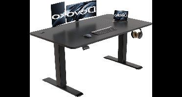Verstelbaar Bureau – Zit Sta Bureau – Elektrisch Bureau – Ergonomisch Bureau – Bureau Met Geheugenfunctie – 120x60 cm – Industrieel Stalen Frame – Stil Motorvermogen