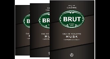 Brut Musk - Eau de Toilette Spray - 3 x 100 ml Voordeelverpakking
