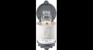 Béaba Bib'Expresso® Flessenbereider - Snelle Babyfles Bereiding - 30s Opwarmtijd - Instelbare Temperatuur - Flessenwarmer - Bain-Marie Functie - Wit