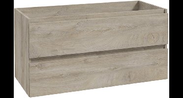 Alvara onderkast 100 cm grijs eiken – badkamermeubel met soft-close lades