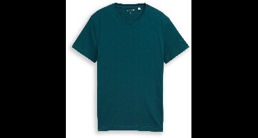 Tom Tailor - Basic getailleerd T-shirt - Maat XXL - Deep Meadow Green