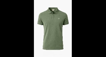 Mario Russo Polo shirt Vittorio Button-Up - Polo Shirt Heren - Poloshirts heren - Katoen - Agave Groen