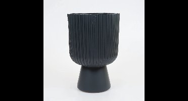 Vita bloempot Mika op voet 30 antraciet