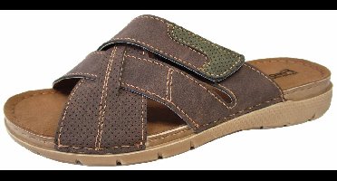 Fischer 566702 705 Slippers Bruin Leer Heren - Bruin - 46