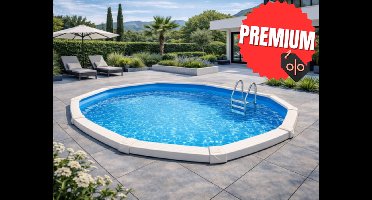 Interline Stalen zwembad Diana Rond 3,60 m Premium Pakket