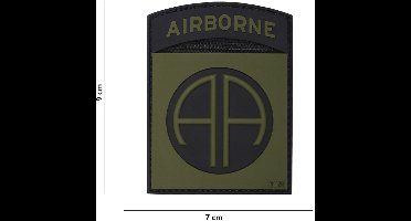 101 Inc Embleem 3D Pvc Airborne 82Nd Groen  17020