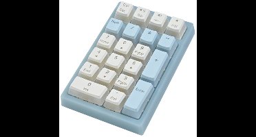 Numeriek toetsenbord met drie modi, USB-numeriek toetsenbord, draagbaar toetsenbord voor financiële administratie, geschikt voor laptops/desktops/pc's - Blauw