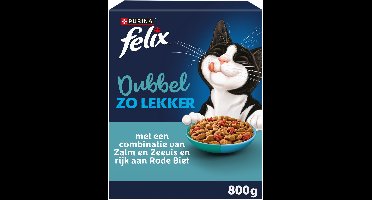 FELIX DubbelZoLekker - Zalm & Zeevis - 5 x 800g