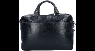 PICARD Leren Afzonderlijke gevallen Handtas met laptopvak Buddy Working Bag Black Zwart