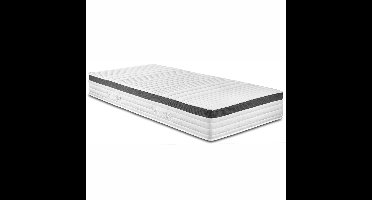 Bodyprotect 90 x 200 cm pocketveringmatras Elite Line | matras met 1000 pocketveren | hardheidsgraad 2 | 7 zones | premium koudschuim-toplaag | Made in EU | afneembare hoes, wasbaar op 60 graden | 90 x 200 x 25 cm | wit