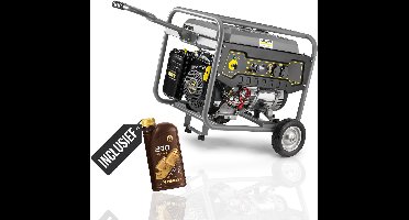 Kärcher PGG3/1 Generator - Aggregaat - 3000W - 4Takt Benzine Stroomgenerator - OHV Motor - Elektrische en Handmatige Start - Solide Palletlevering - incl Olie