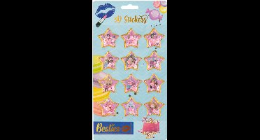 Besties 3D stickervel