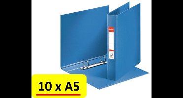 Ringband Esselte Vivida A5 2R PP 25mm Blauw - 10 stuks