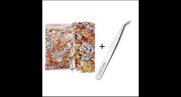 2g Goudfolie Vlokken – Glitters voor Epoxyhars, Nail Art & DIY