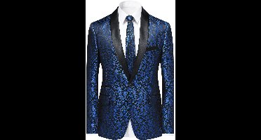 Allthemen Modieus Heren Colbert - Vierknoopsmouwen Pak - XXL