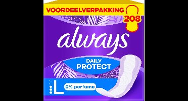 Always Daily Protect Inlegkruisjes Long - 0% Parfum - 8 x 26 Stuks