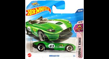 HOT WHEELS 2025 RRROADSTERS RACING GREEN 43 128/250 HW COMPACT KINGS 5/10