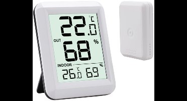 Draadloze thermometer en hygrometer voor binnen en buiten