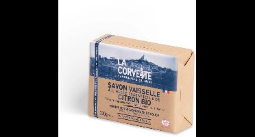 Le Corvette - Afwaszeep - Vaatzeep - 200 gram - Natuurlijk afwasmiddel met Citroen geur - Biologisch - Savon de Marseille