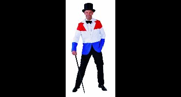 100% NL & Oranje Kostuum | Skybox Supporter Holland Colbert Man | Small | Carnaval kostuum | Verkleedkleding