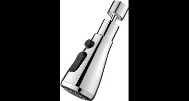 Draaibare douchekop voor keukenkraan Silver