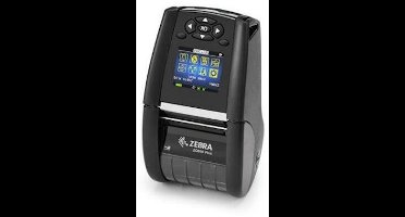 ZEBRA DT Printer ZQ610 Plus 2inch/48mm, English/Latin fonts, Wi-Fi 6 Dual Radio (802,11AX / BT5,x), Linered platen, 0,75inch core, Group E, Shoulder strap, Belt clip