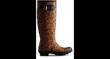 Hunter - Women's Original Tall Wellington Boots Leopard