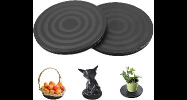 Allecto Plus - 2-pack Draaiplateau 360 graden voor Laptops, Monitors en Planten