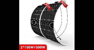 Monokristallijn Zonnepaneel – Zonnecel – Flexibel Paneel – Zonne-energie – Waterdicht IP68 – 150W Hoog Vermogen – Lichtgewicht 1,9 Kg