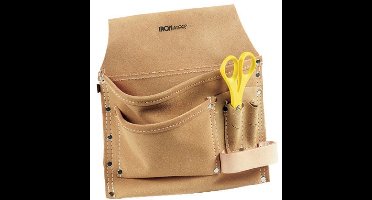 IRONSIDE Lederen Gereedschapshouder & Nagelzak - 5-delig - Duurzame Gereedschapsriem Pouch - Premium Leer - Voor Timmerman & Klusser