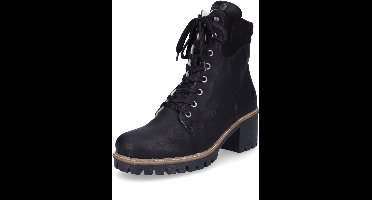 Rieker dames enkellaars met veter zwart