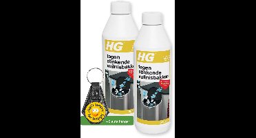 HG tegen stinkende vuilnisbakken - 2 Stuks - inclusief sleutelhanger
