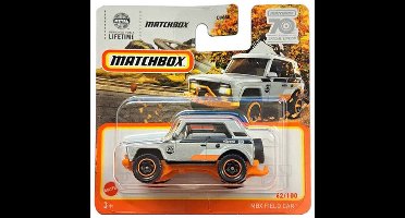 MATCHBOX MBX FIELD CAR (4x4) 62-100 SILVER ORANGE 1:64 METAL 70 YEARS SPECIAL EDITION