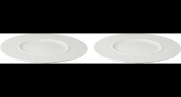 Palmer - White Delight - Bord - 2 stuks - ø 29 cm - Wit - Porselein - Bordenset