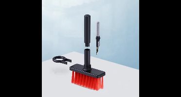 5-in-1 reinigingstool - geschikt voor mechanische toetsenborden, laptops en computers (inclusief reinigingsborstel, sleuteltrekker, metalen pen, kleine borstel, spons)
