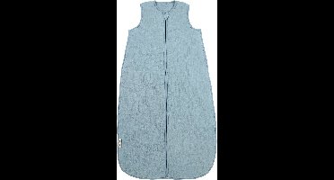 Meyco Baby Uni Baby Slaapzak Gevoerd - Pre-washed Hydrofiel - Jeans Blue - 90cm - 2.0 TOG