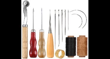 Leather Craft Naaiset – Gewaxte Draad & Handquiltnaalden voor Beginners en Hobbyisten