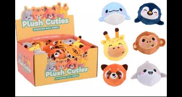 Johntoy stuiterballen set - 24 stuks plushe PVC speelgoed ballen.