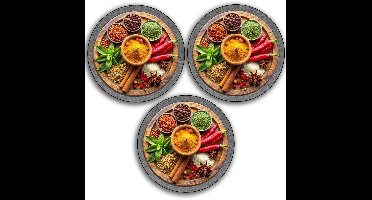 Papillon Pannenonderzetter - 3 stuks - Ø22cm - Kruidenschaal