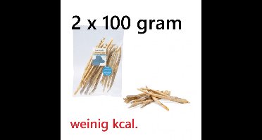 2 x beeztees hondensnack - 100 gr ROODBAARS CURLY HUID - ideaal voor overweight dogs - die toch ook wel eens iets lekkers verdienen = 200 gr