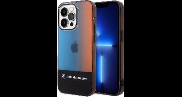 BMW M Half Tricolor Back Case - Apple iPhone 14 Pro Max (6.7") - Zwart