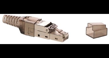 DANICOM S/FTP CAT7 Toolless RJ45 Connector - voor stugge kern