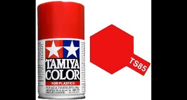 Tamiya Hobbyverf Acrylverf - TS-85 Brilliant Ferrari Mica Red - Gloss - Acryl Spray - Verf spuitbus - 100 ml