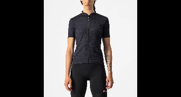 Castelli Fietsshirt korte mouwen Dames Zwart  - PROMESSA JACQUARD JERSEY LIGHT BLACK -   L
