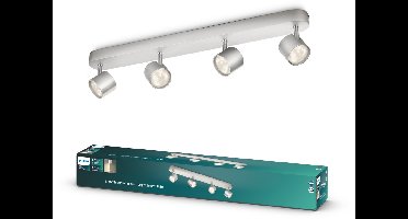 Philips Star opbouwspot - 4-lichts - aluminium