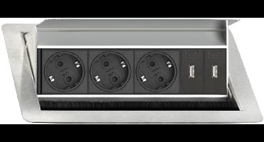 EVOline FlipTop Push Medium 3xWCD +2xUSB-lader A+C BELGIE