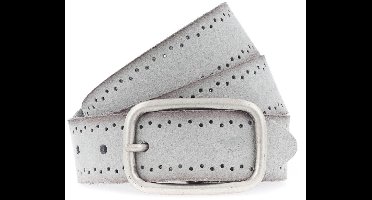 MUSTANG Leren riem Woman´s Belt 3.5 W90 Light Grey grijs