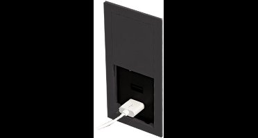 VersaHIT Inbouw, 2x USB-A-lader, Mat-zwart