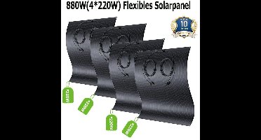 Flexibel Zonnepaneel Kit – Lichtgewicht Zonnepaneel – Monokristallijn Zonnepaneel – Waterdicht Zonnepaneel – Off-Grid Zonnepaneel – 480W Vermogen – IP67 Behuizing