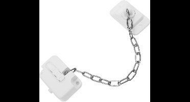 Raamvastzetter - 20*6 CM - Wit - RVS en kunststof - Koelkastslot - Raambegrenzer - Raamvastzetter & deurvastzetter - Kindersloten - Voor deur, kast, kledingkast, lade en wasmachines - Verstelbare - Lade slot